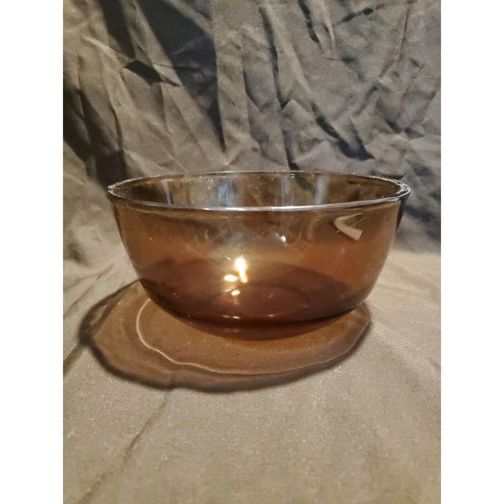 Fire King Amber 7 inch Mixing Bowl